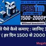 पेटीएम से पैसे कैसे कमाए जानिए 10 अहम उपाय ( हर दिन 1500 से 2000 तक )