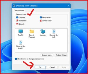 desktop icon settings