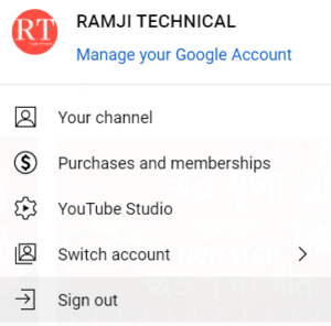 youtube account sign out kaise kare image